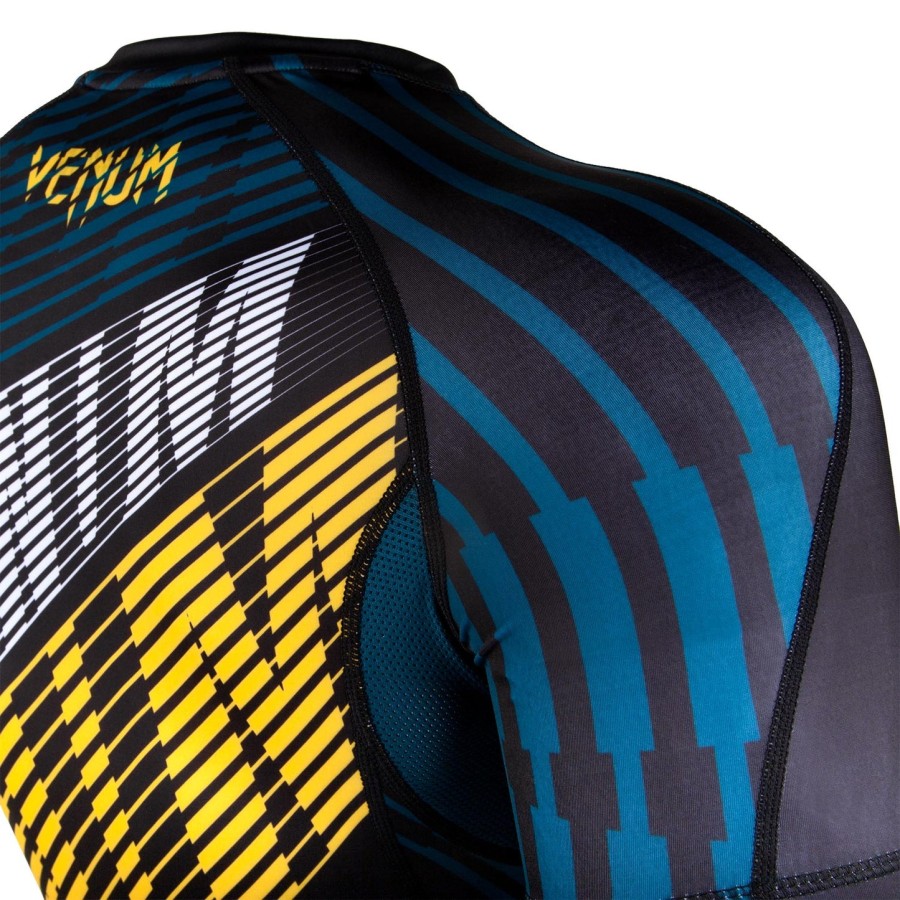 venum plasma rashguard - short sleeves - blackyellow