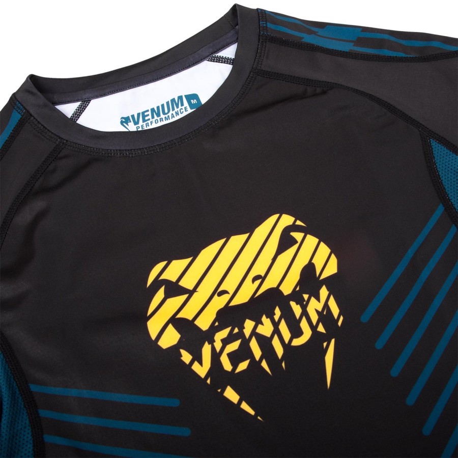 venum plasma rashguard - short sleeves - blackyellow