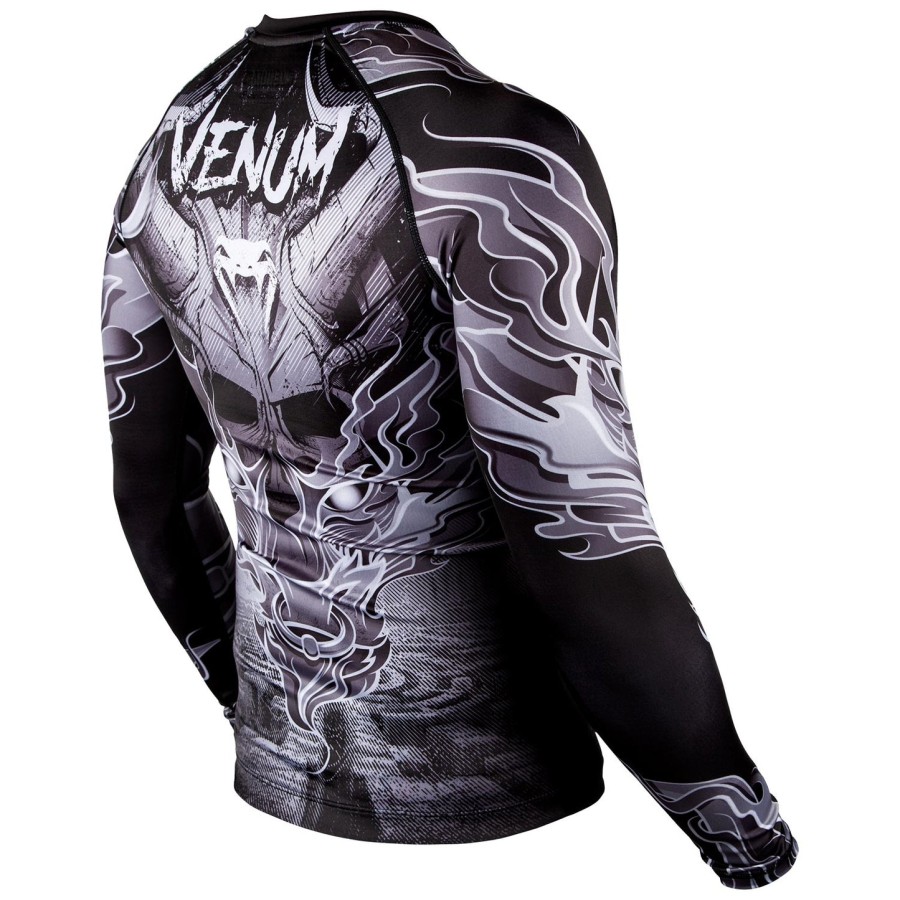 venum minotaurus rashguard - long sleeves - blackwhite