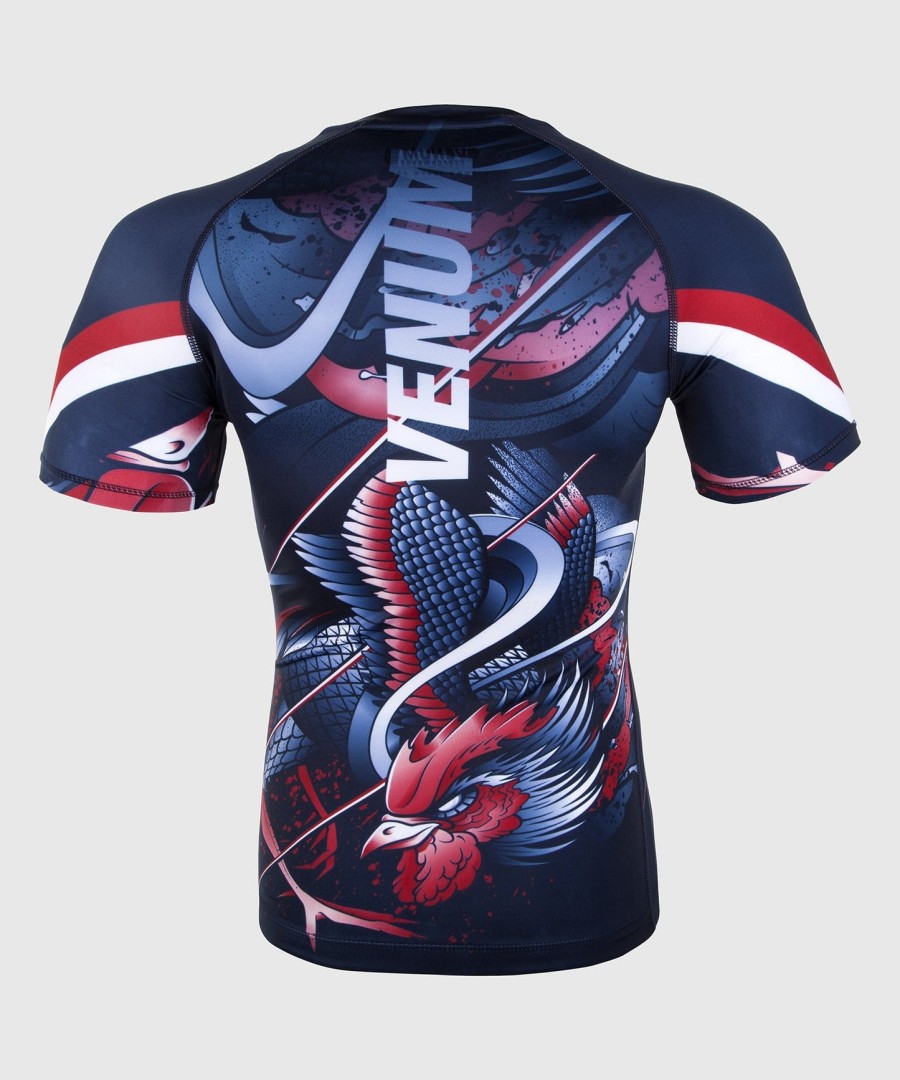 venum rooster rashguard - short sleeves - navy blueorange