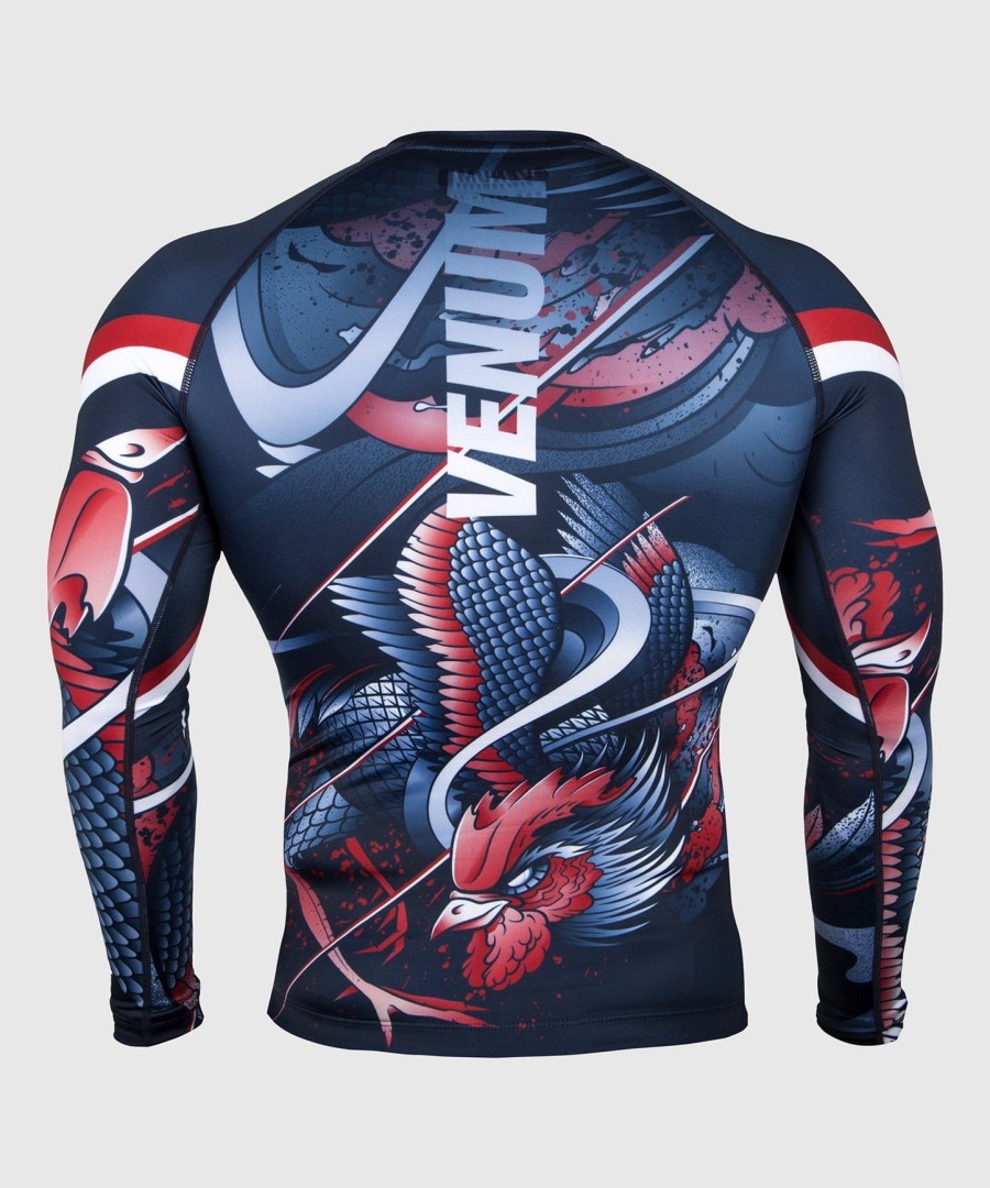 venum rooster rashguard - long sleeves - navy blueorange