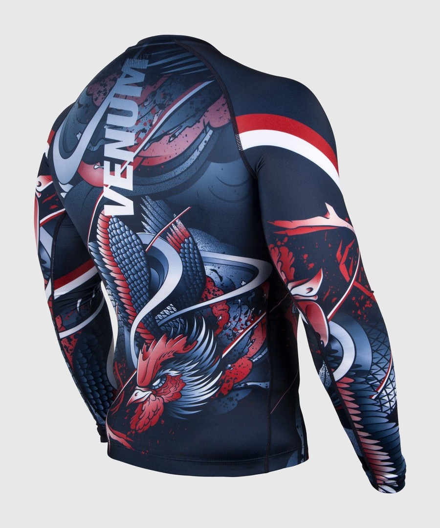 venum rooster rashguard - long sleeves - navy blueorange