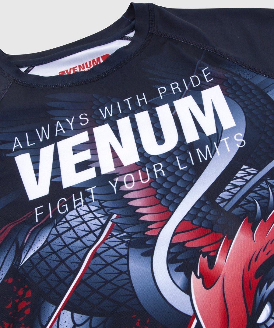 venum rooster rashguard - long sleeves - navy blueorange