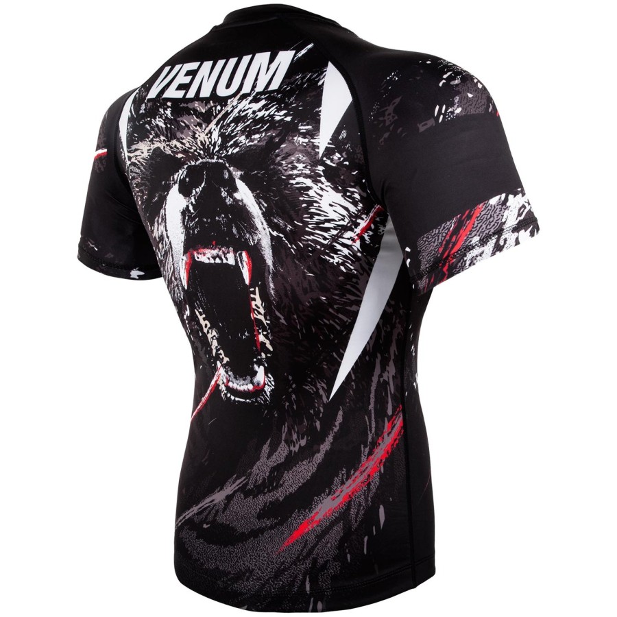 venum grizzli rashguard - short sleeves - blackwhite