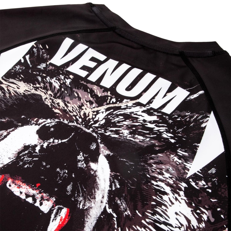 venum grizzli rashguard - short sleeves - blackwhite