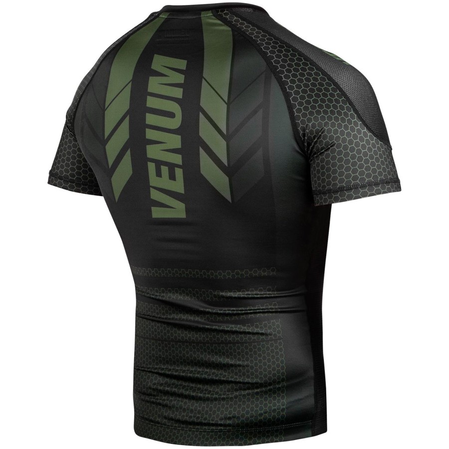 venum technical 2.0 rashguard - short sleeves - blackkhaki - exclusive