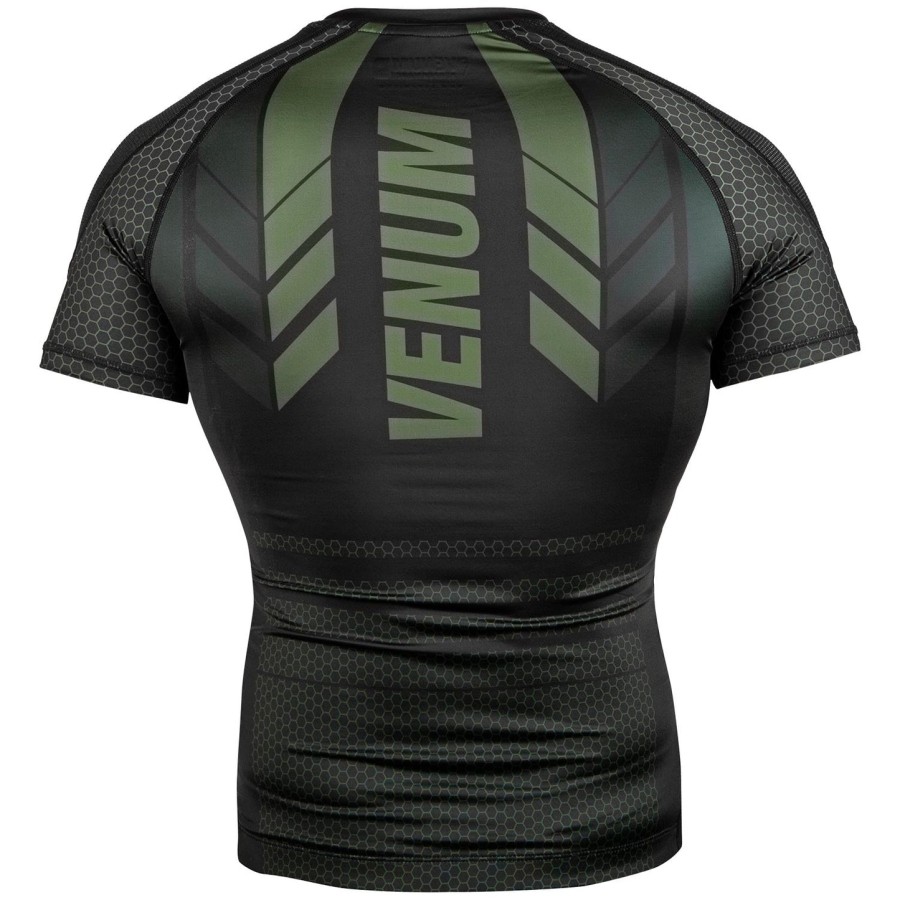 venum technical 2.0 rashguard - short sleeves - blackkhaki - exclusive