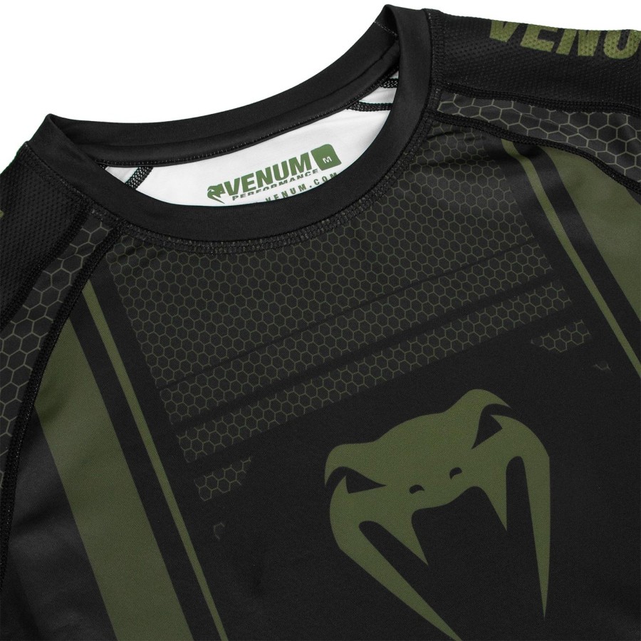 venum technical 2.0 rashguard - short sleeves - blackkhaki - exclusive