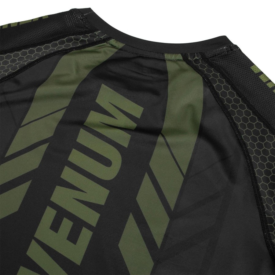 venum technical 2.0 rashguard - short sleeves - blackkhaki - exclusive