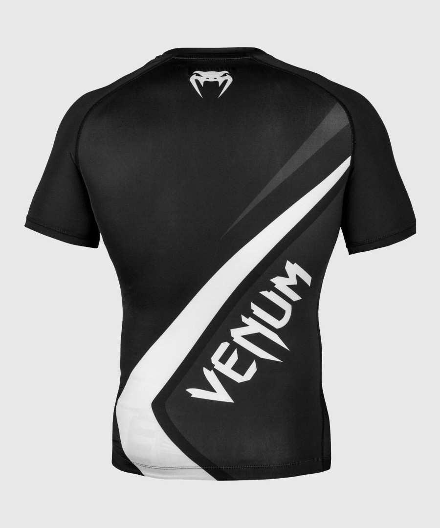 venum contender 4.0 rashguard - short sleeves - blackgrey-white