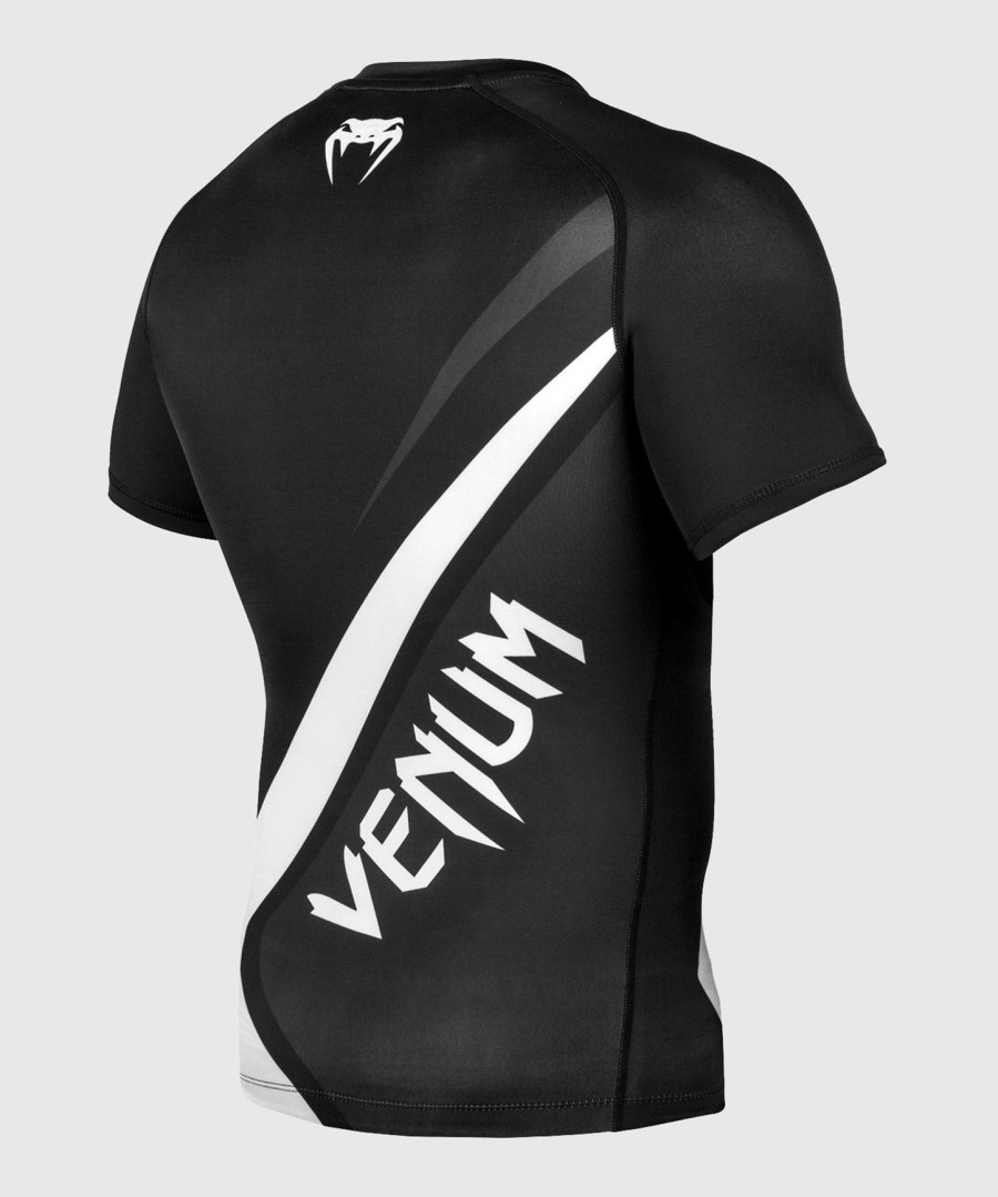 venum contender 4.0 rashguard - short sleeves - blackgrey-white