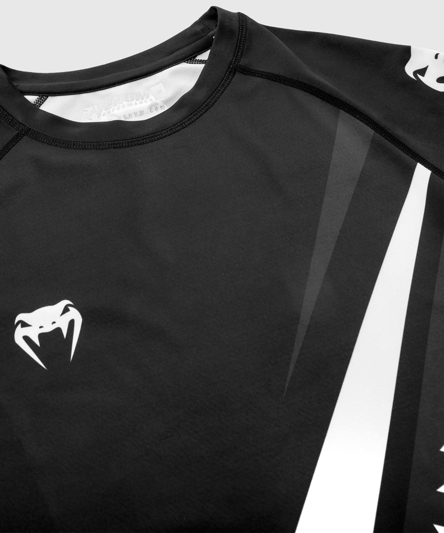 venum contender 4.0 rashguard - short sleeves - blackgrey-white
