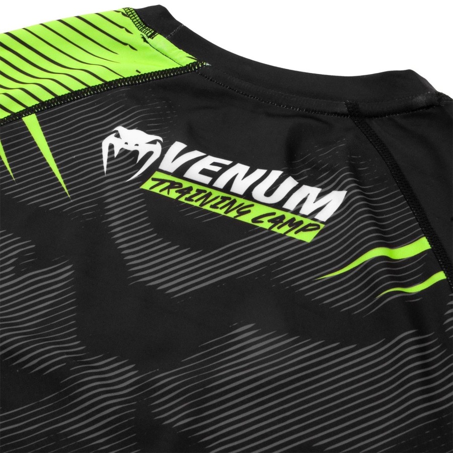 venum training camp 2.0 rashguard - long sleeves - blackneo yellow