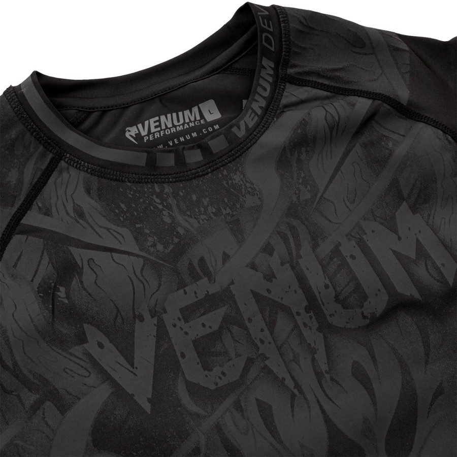 venum devil rashguard - long sleeves - blackblack