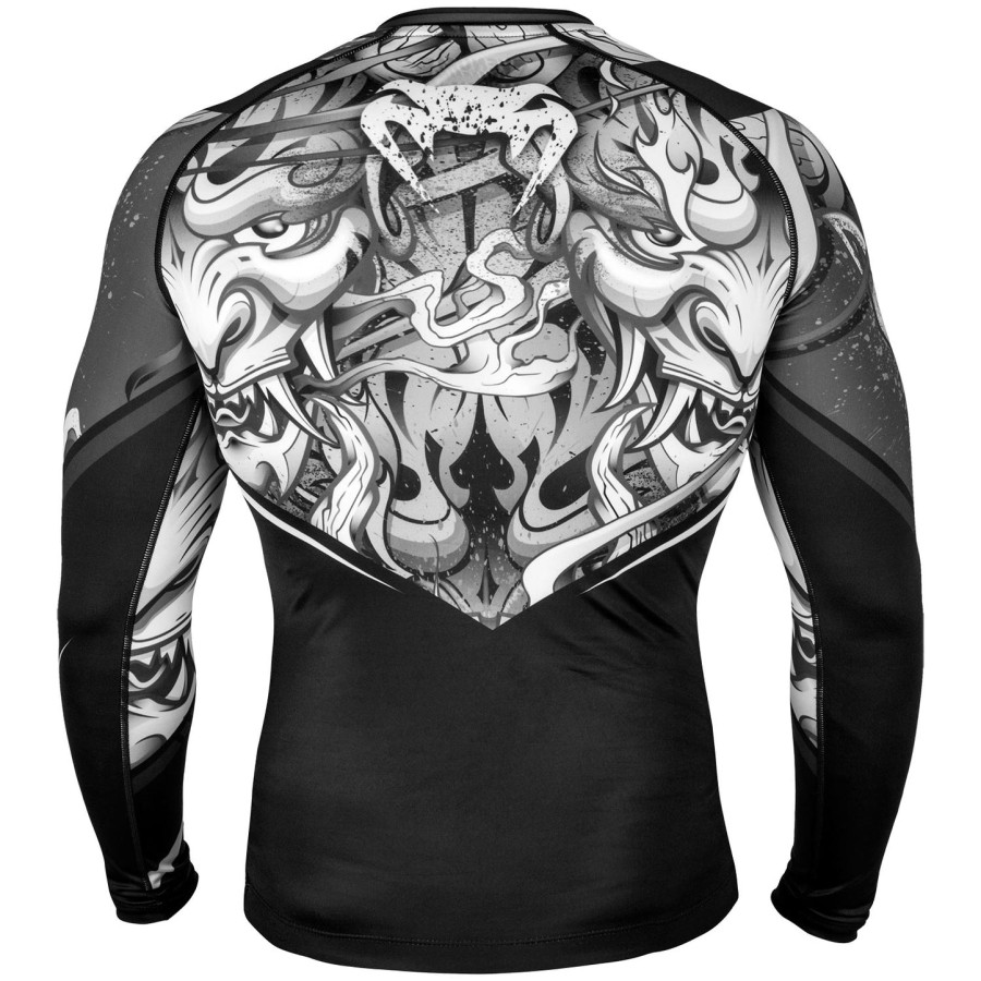 venum devil rashguard - long sleeves - whiteblack