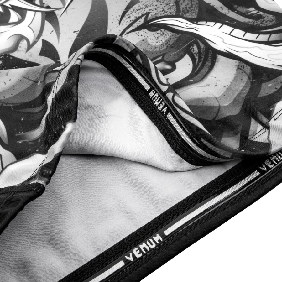 venum devil rashguard - long sleeves - whiteblack