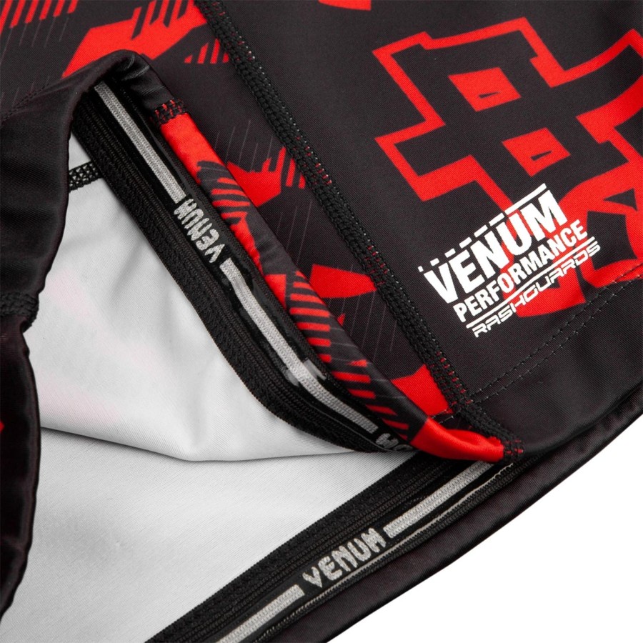 venum okinawa 2.0 rashguard - short sleeves - blackwhite-red