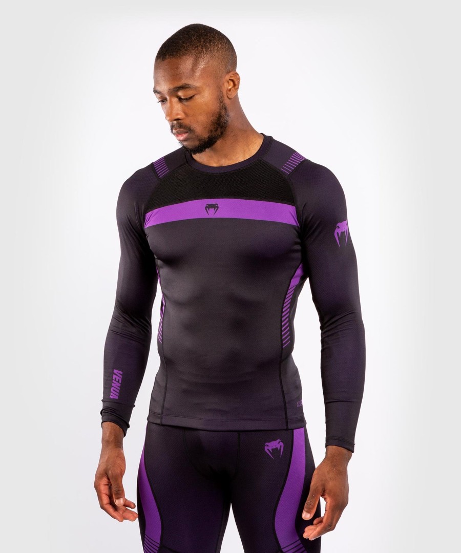 venum nogi 3.0 rashguard - long sleeves - blackpurple