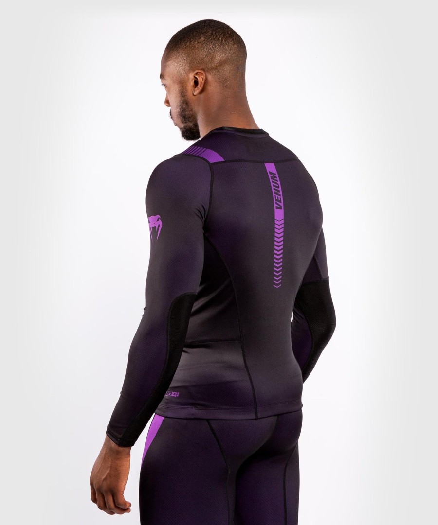 venum nogi 3.0 rashguard - long sleeves - blackpurple