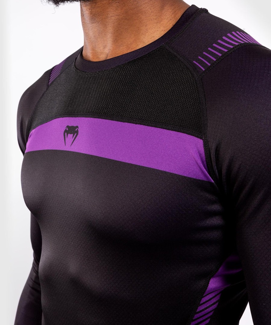 venum nogi 3.0 rashguard - long sleeves - blackpurple