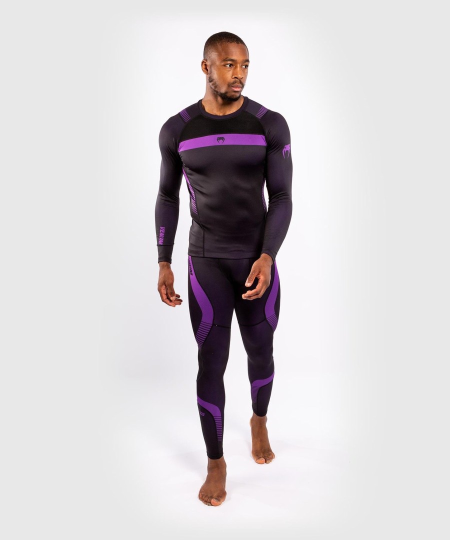 venum nogi 3.0 rashguard - long sleeves - blackpurple