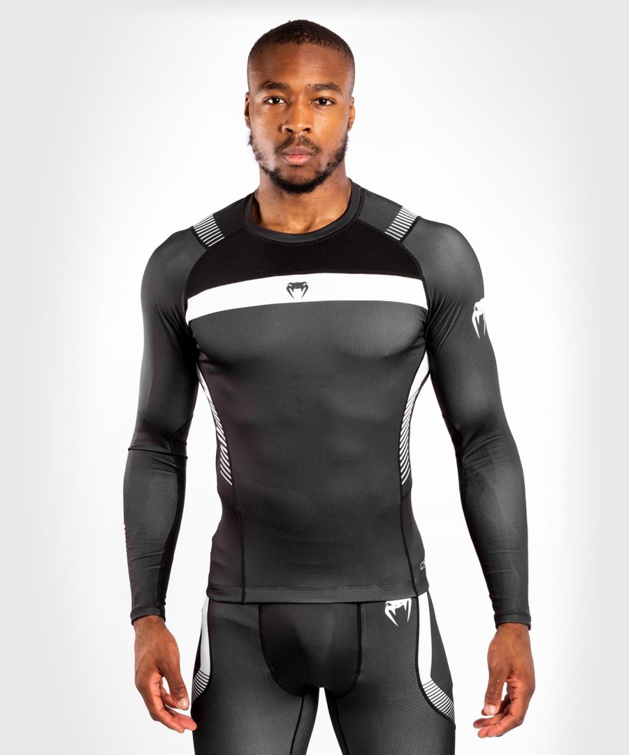 venum nogi 3.0 rashguard - long sleeves - blackwhite