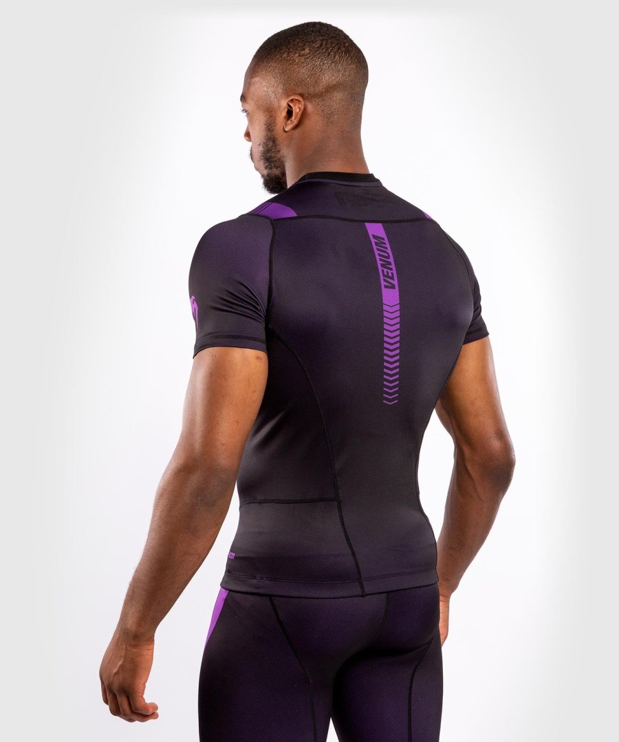 venum nogi 3.0 rashguard - short sleeves - blackpurple