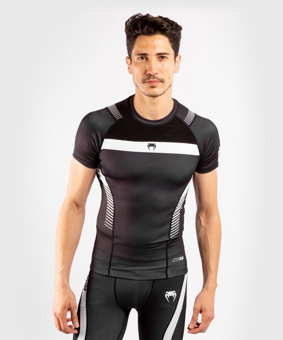 venum nogi 3.0 rashguard - short sleeves - blackwhite