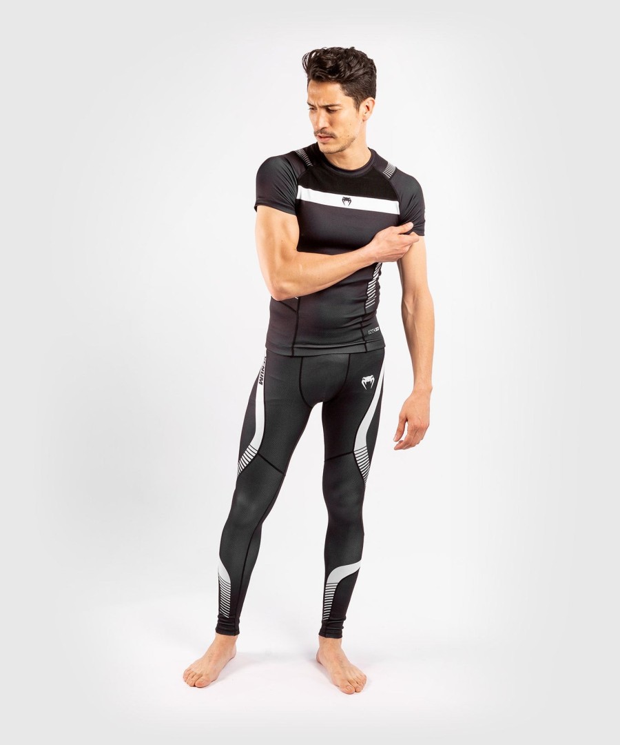 venum nogi 3.0 rashguard - short sleeves - blackwhite