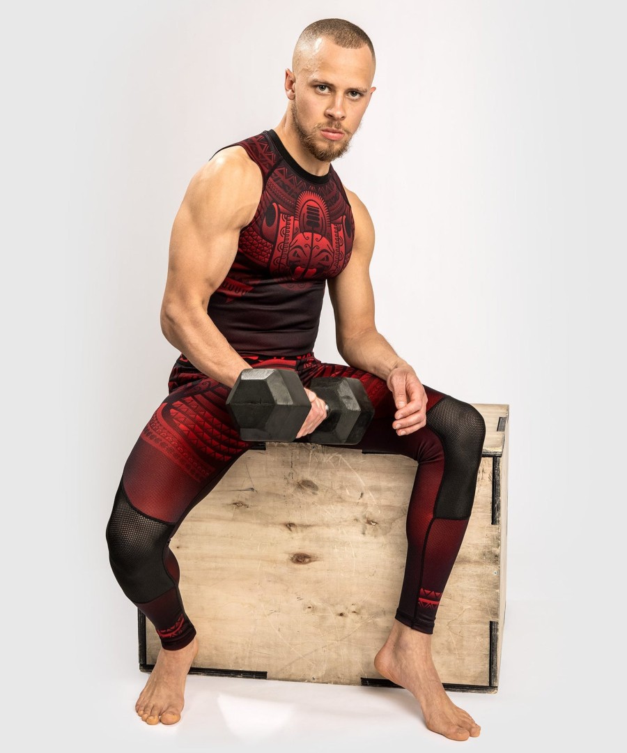 venum nakahi rashguard - sleeveless - blackred