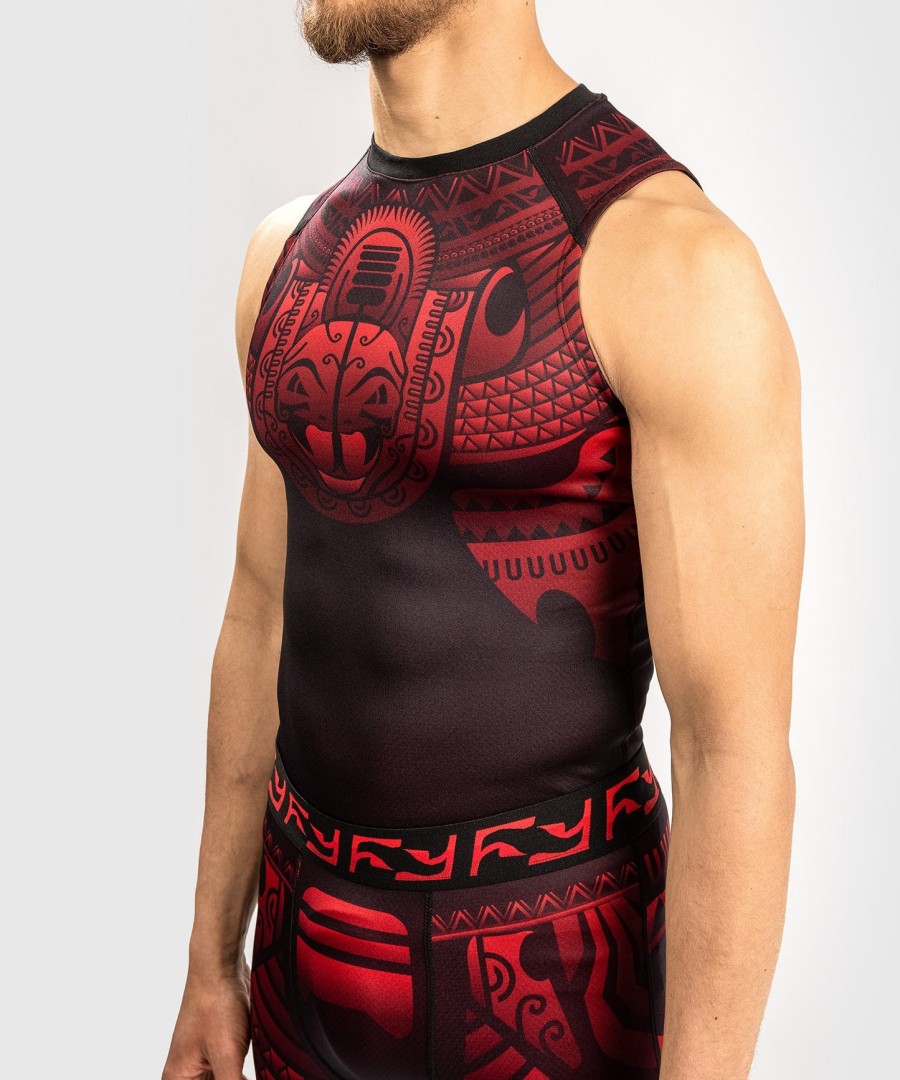 venum nakahi rashguard - sleeveless - blackred