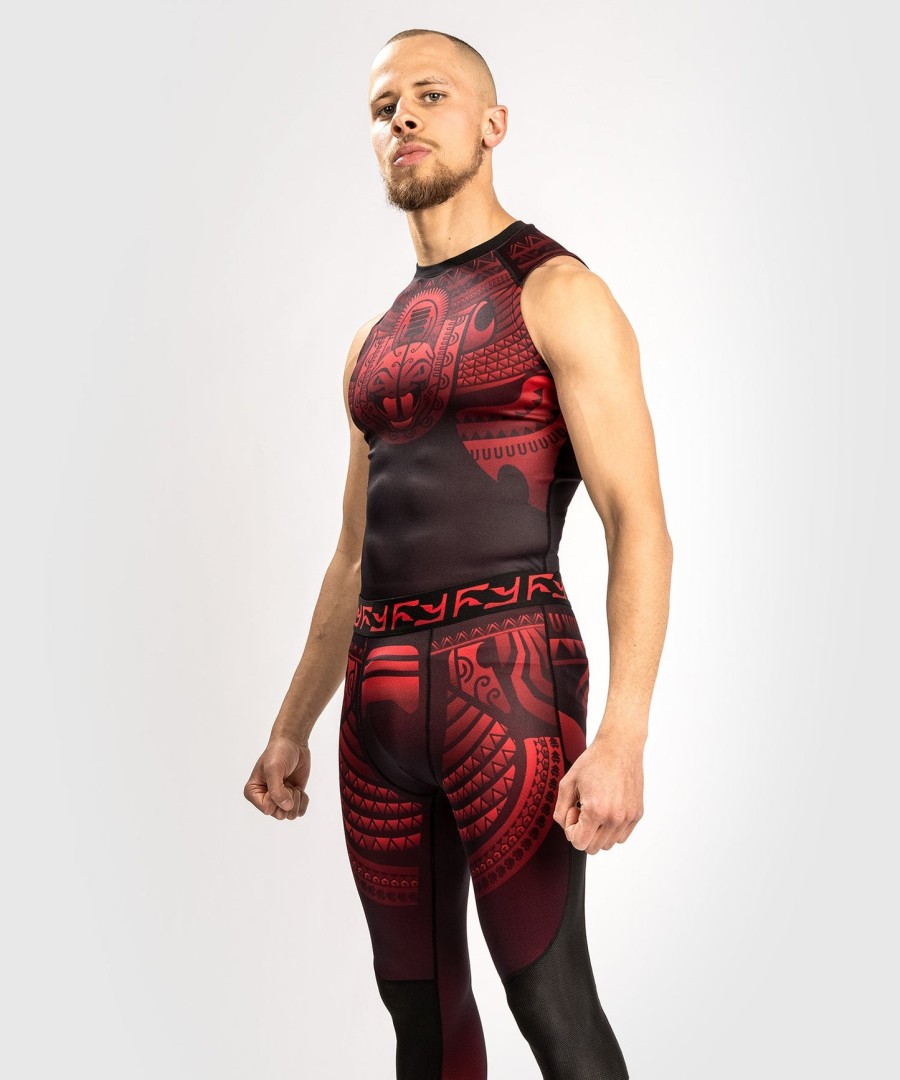 venum nakahi rashguard - sleeveless - blackred
