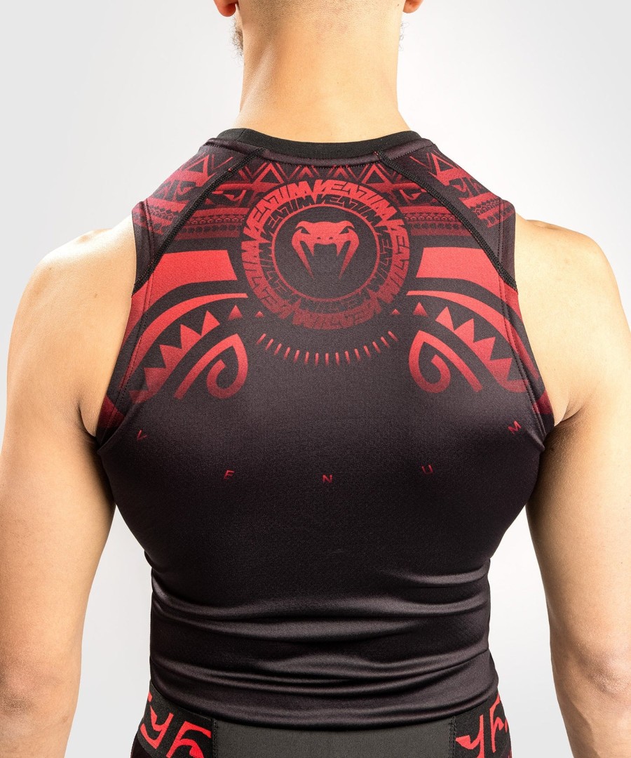 venum nakahi rashguard - sleeveless - blackred