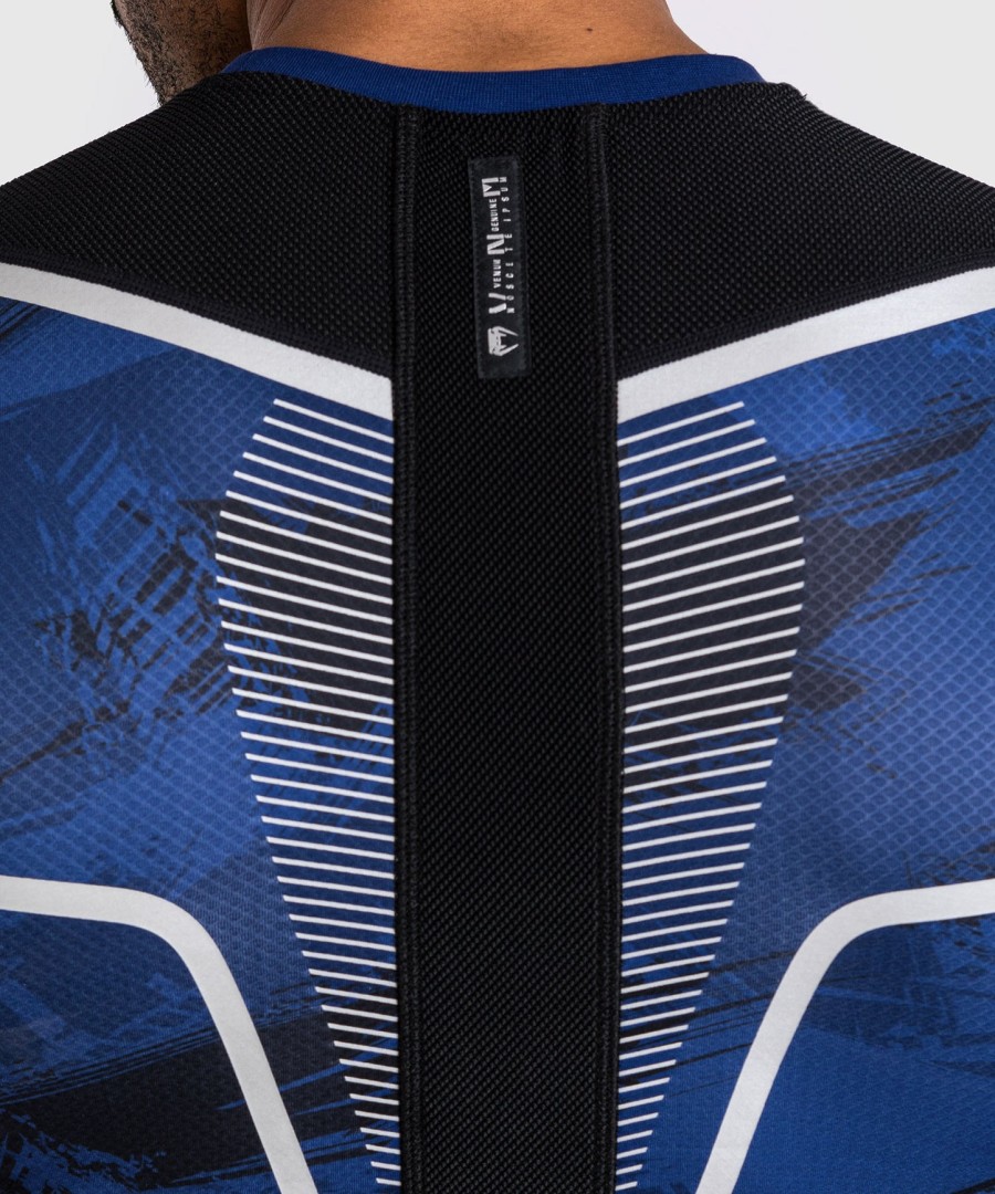 venum electron 3.0 short sleeve rashguard - navy