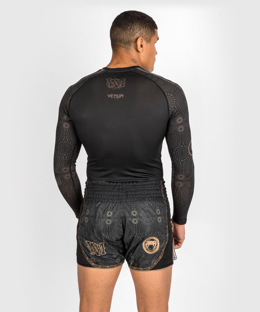 venum santa muerte dark side - rashguard long sleeves - blackbrown