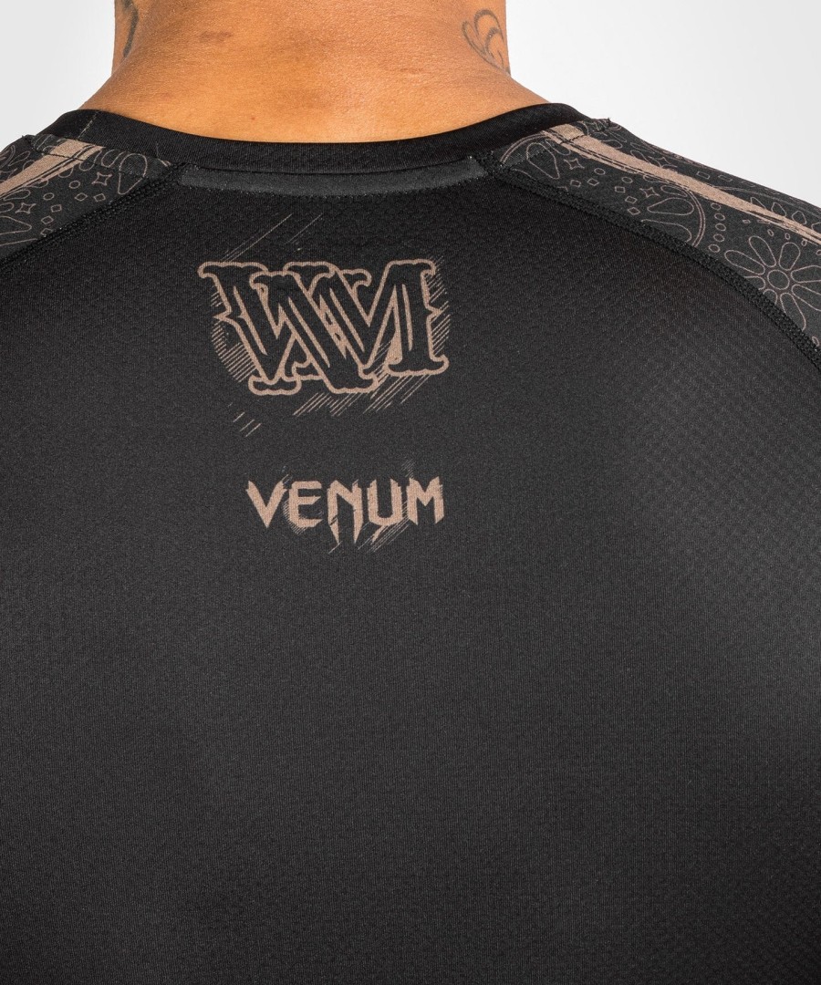 venum santa muerte dark side - rashguard long sleeves - blackbrown