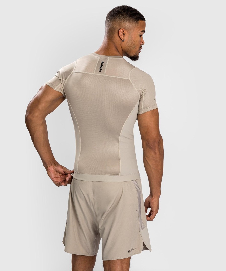 venum g-fit air rashguards shortsleeve - sand