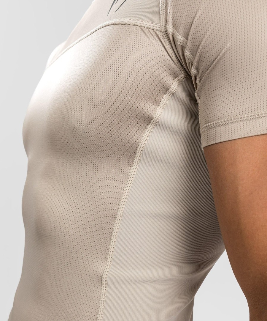 venum g-fit air rashguards shortsleeve - sand