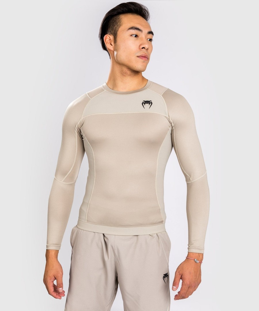 venum g-fit air rashguard longsleeve - sand