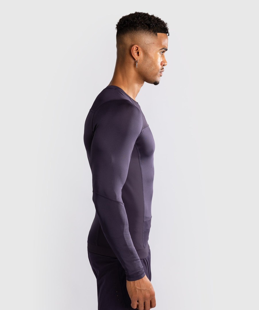 venum g-fit air men long sleeve rashguard - deep purple