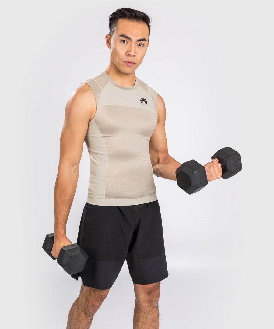 venum g-fit air rashguard sleeveless - sand