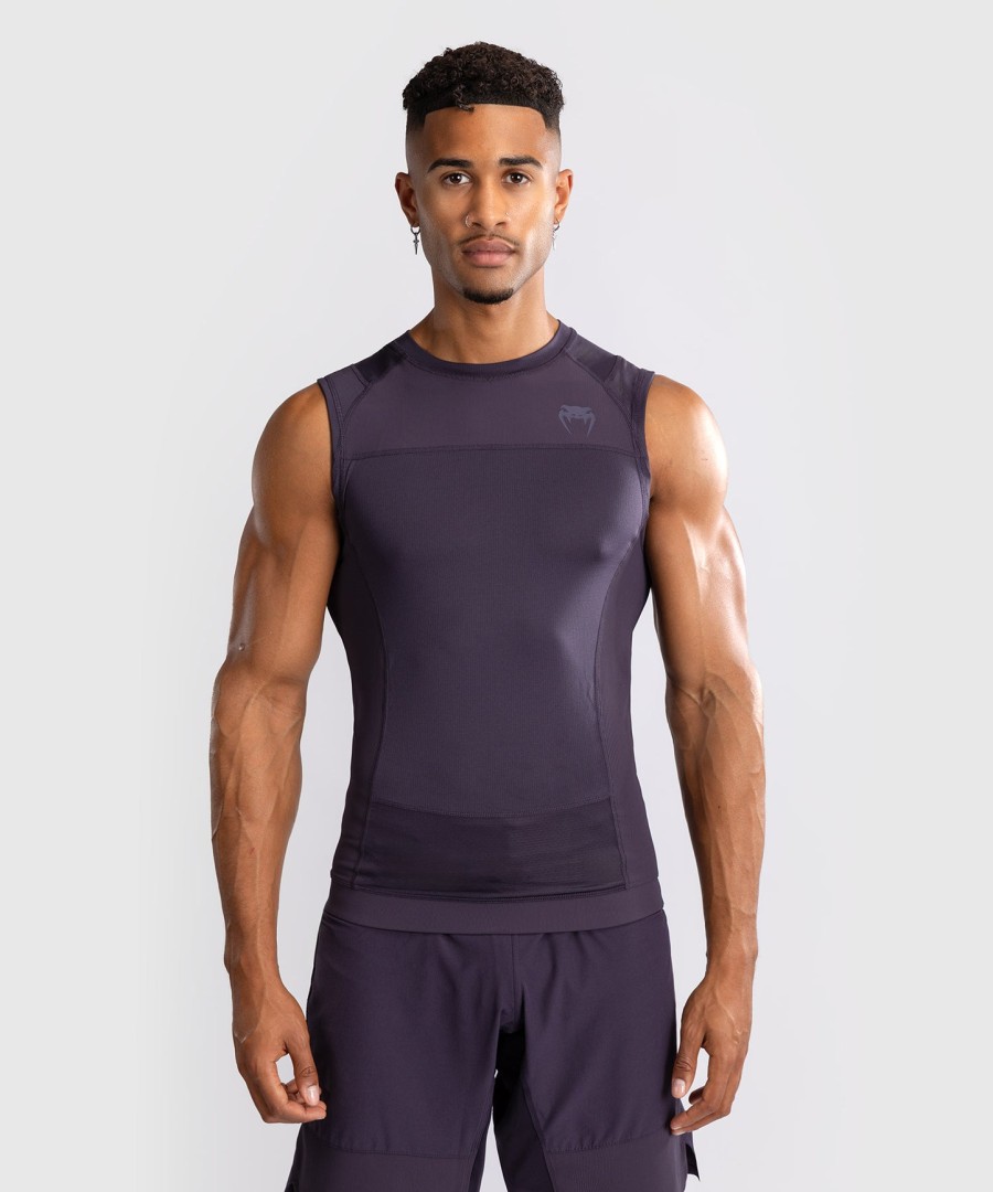 venum g-fit air men sleeveless rashguard - deep purple