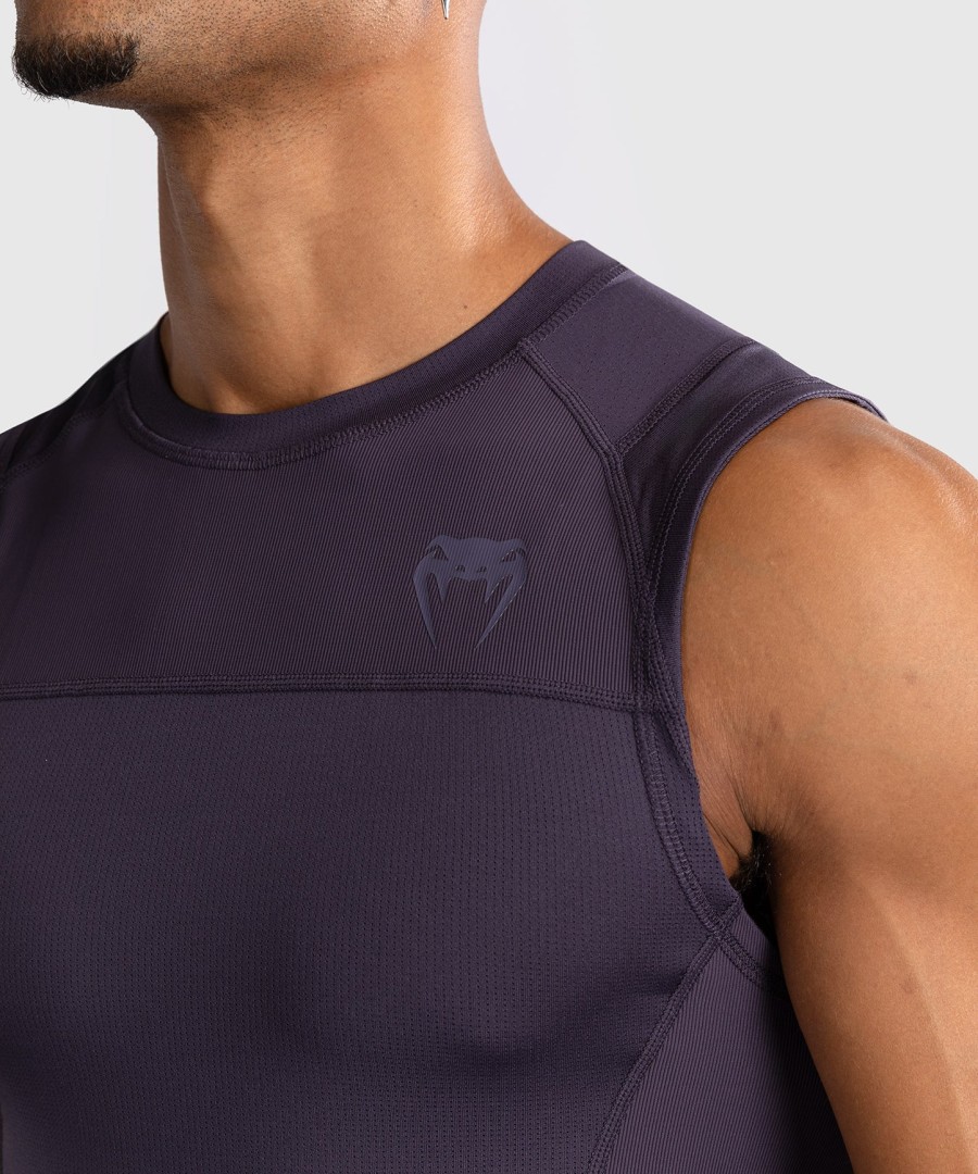 venum g-fit air men sleeveless rashguard - deep purple