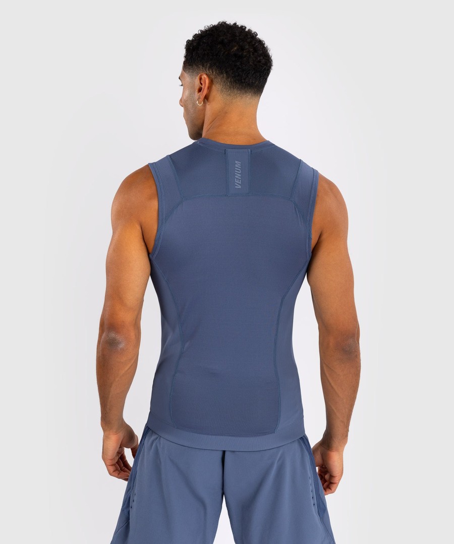 venum g-fit air men sleeveless rashguard - foggy blue