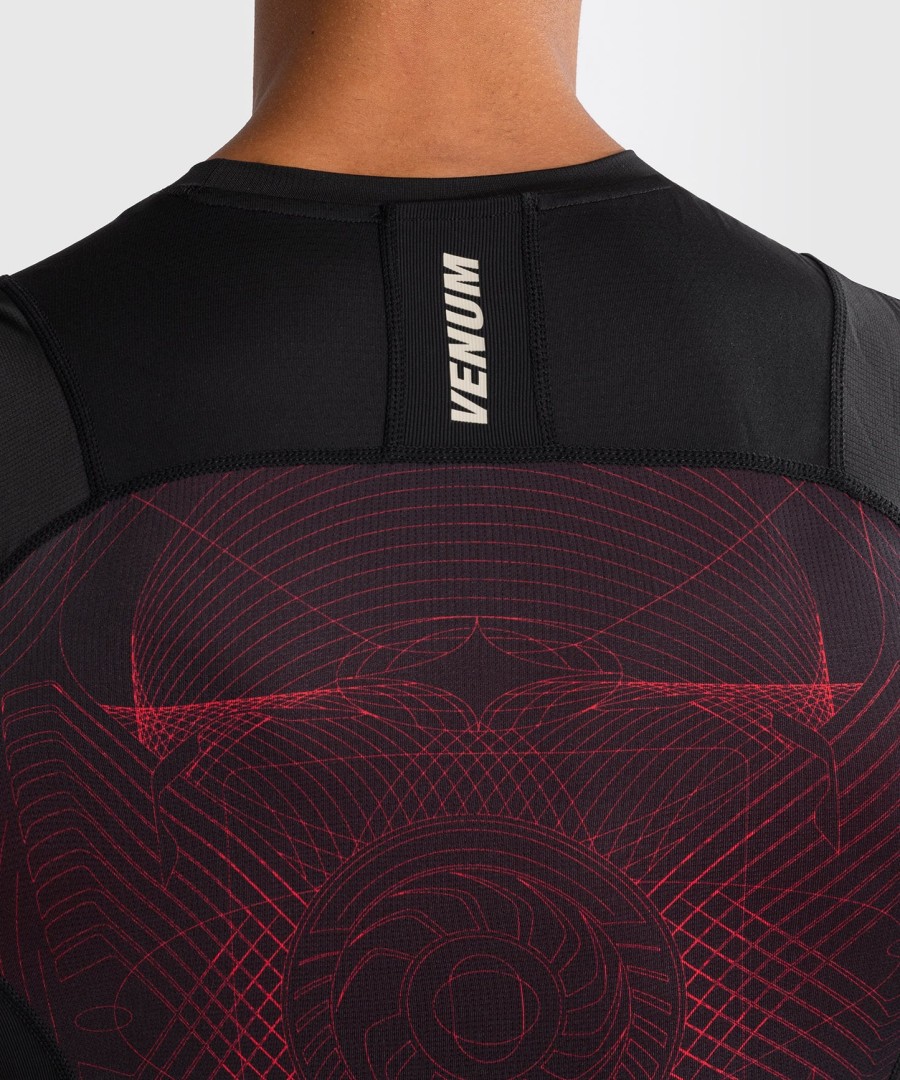 venum g-fit air men sleeveless rashguard - deep blackfire red