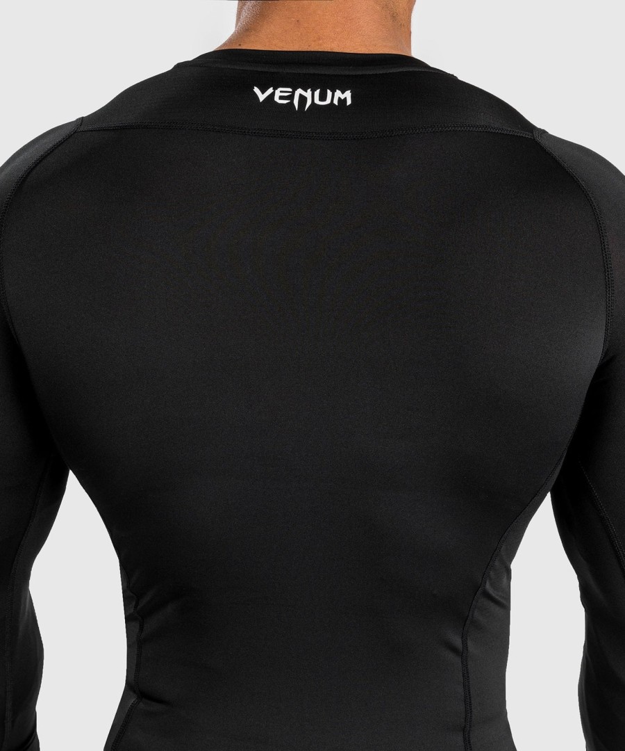 venum attack men long sleeve rashguard - blackgrey