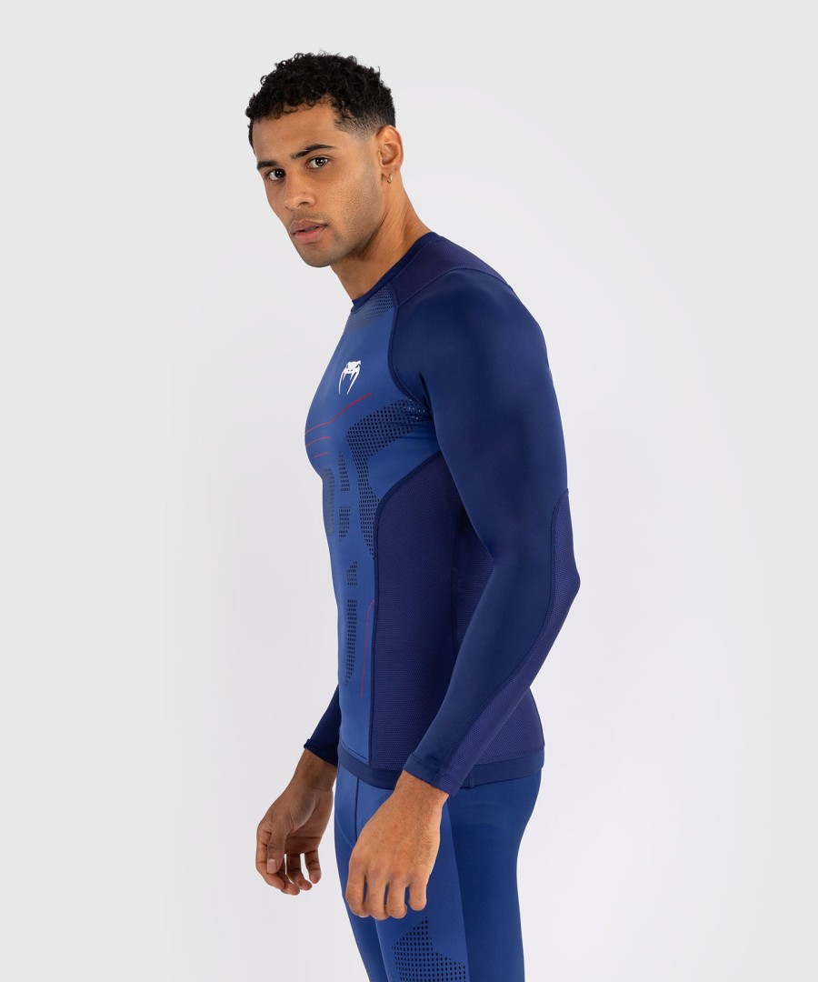 venum technical 3.0 long sleeve rashguard - night blue