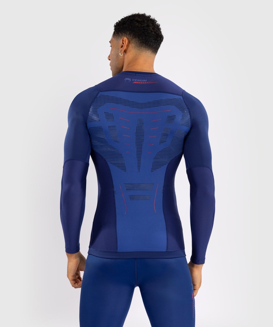 venum technical 3.0 long sleeve rashguard - night blue