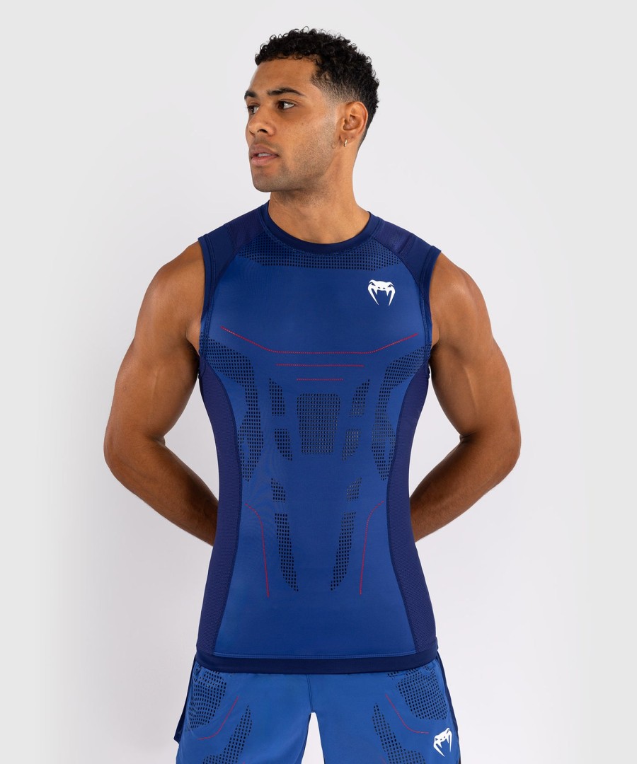 venum technical 3.0 sleeveless rashguard - night blue