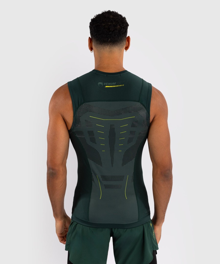 venum technical 3.0 sleeveless rashguard - forest green